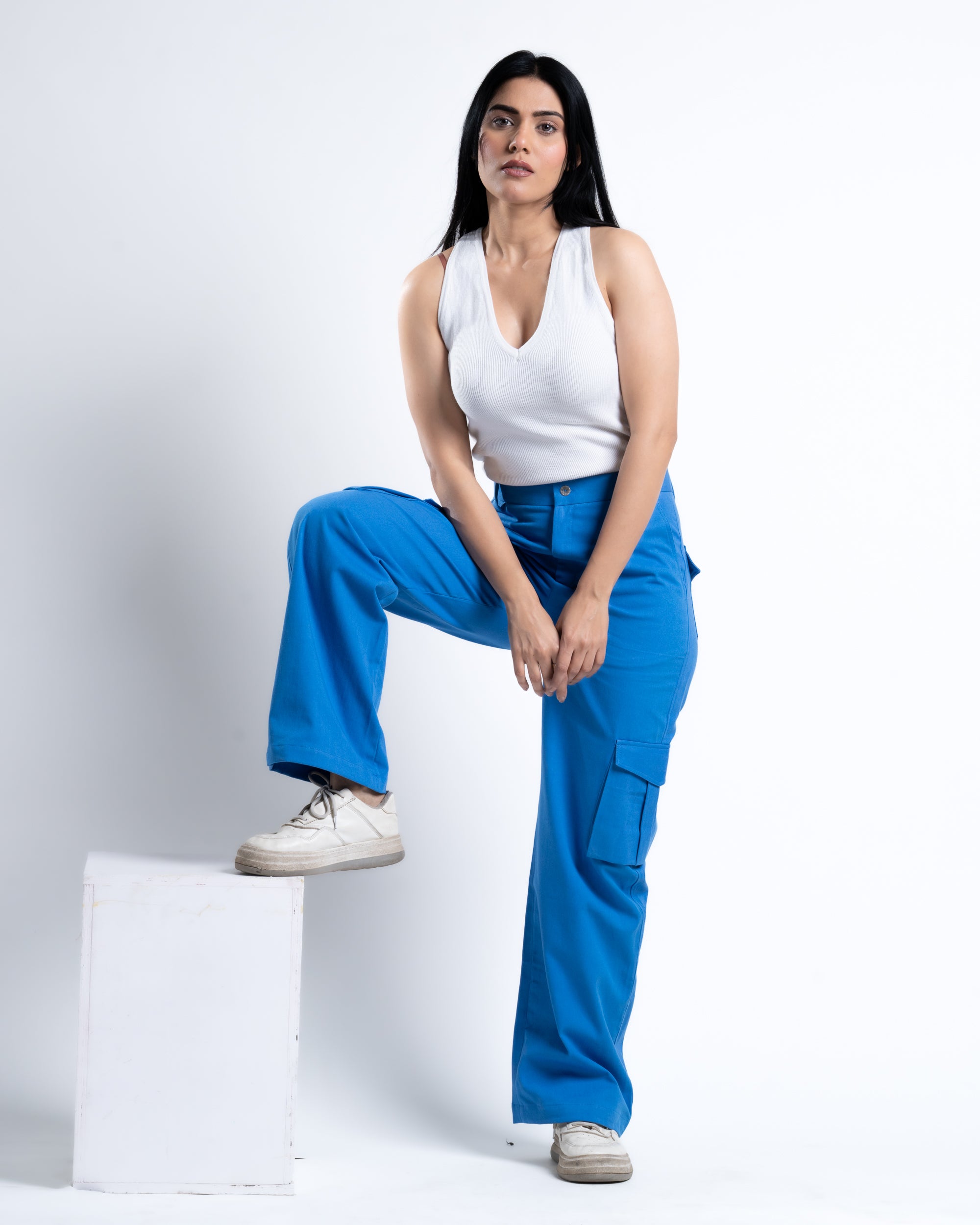 Buy Pacific Blue Regular Drift Cargo Pants