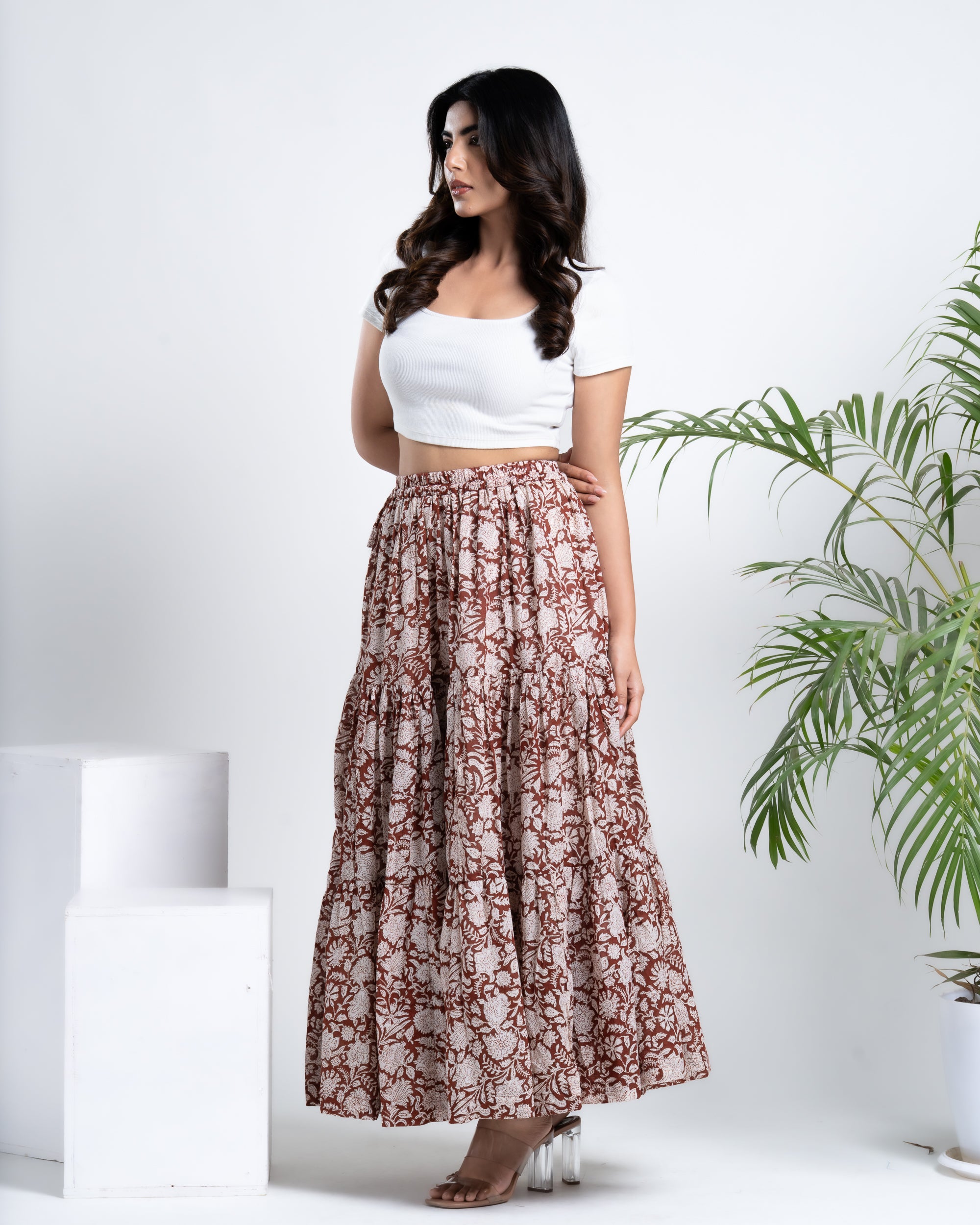 Hand Block Print Flared Skirt – Buy Online Today
