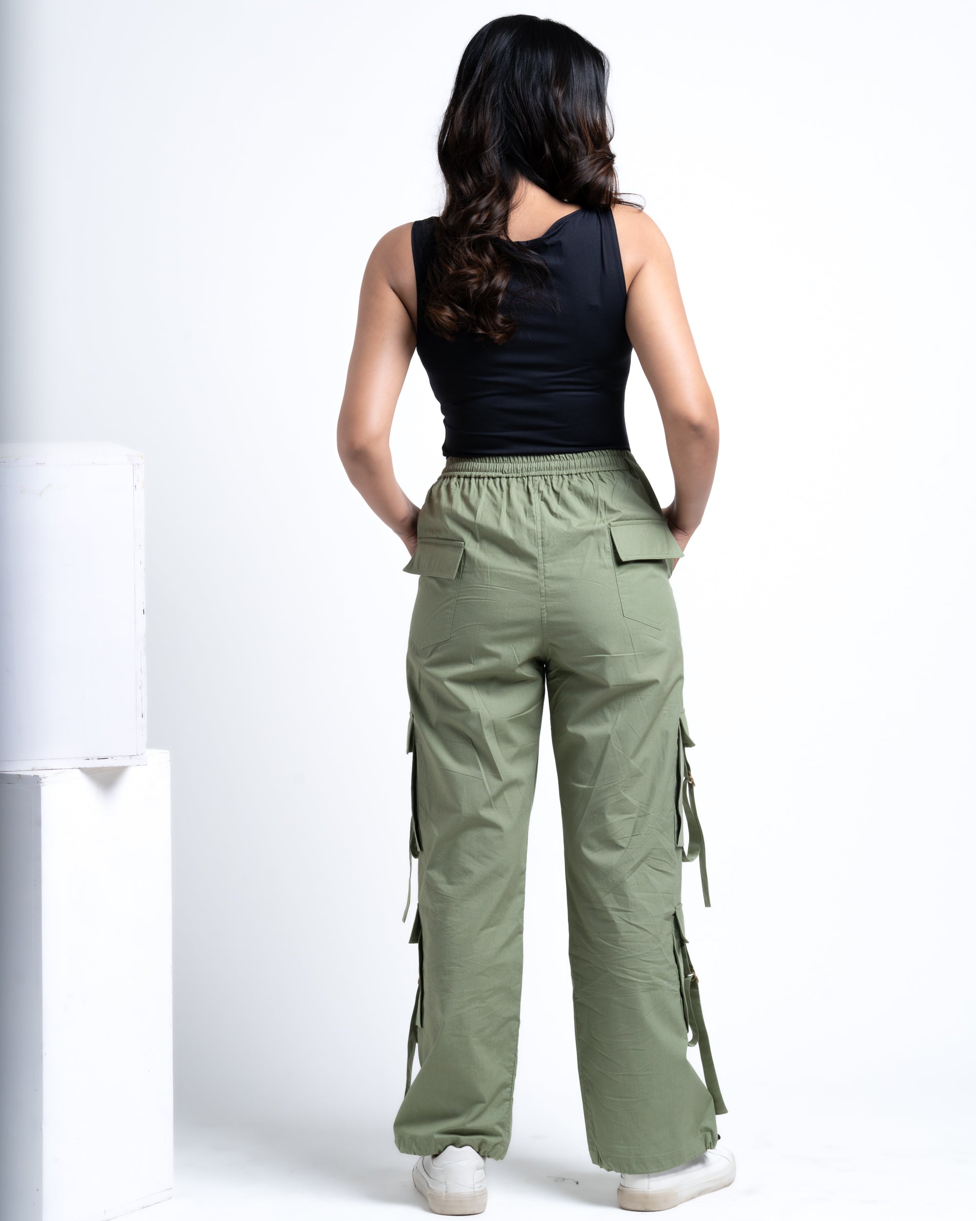 Baggy Drift Cargo Pants Pistachio Green