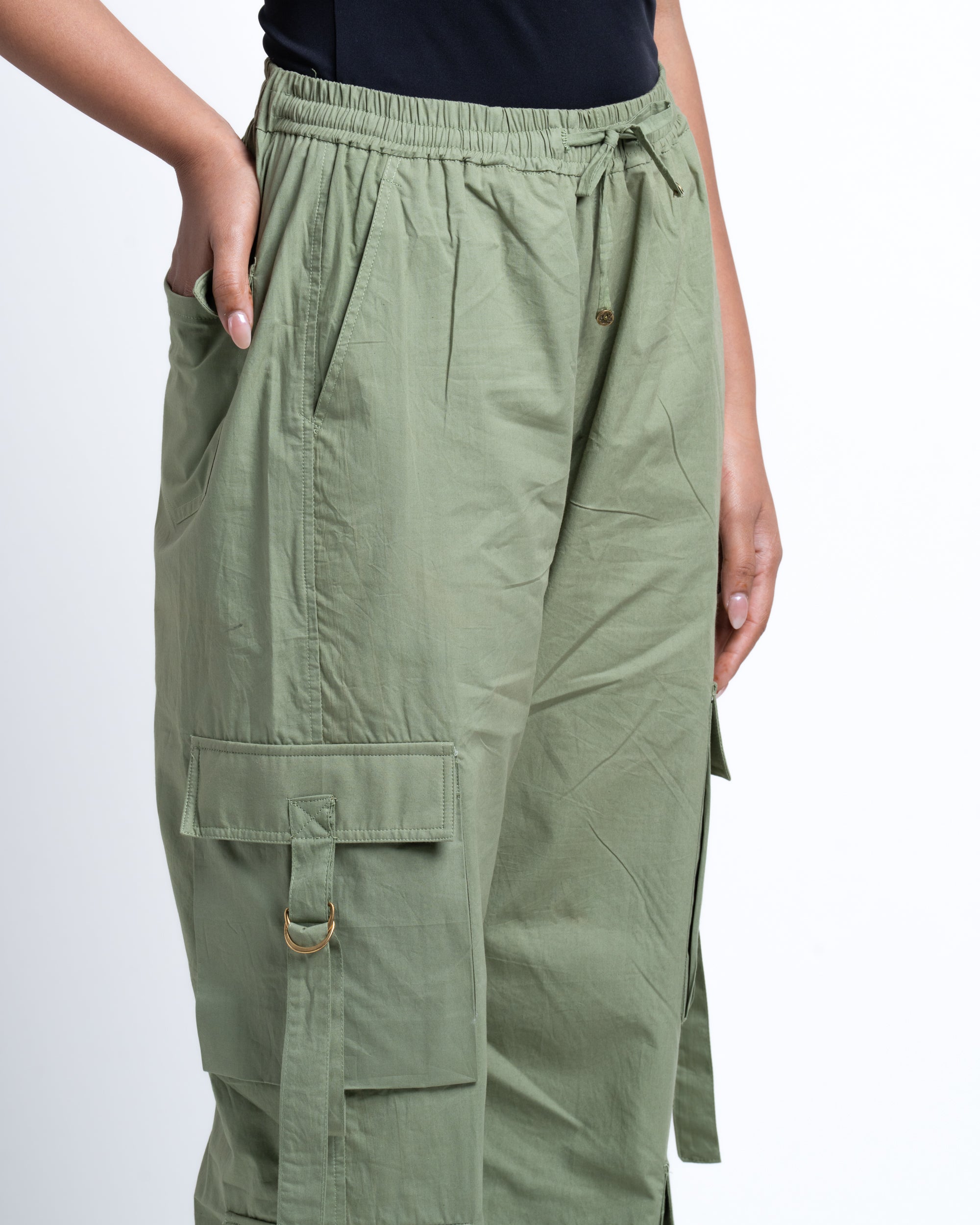 Baggy Drift Cargo Pants Pistachio Green
