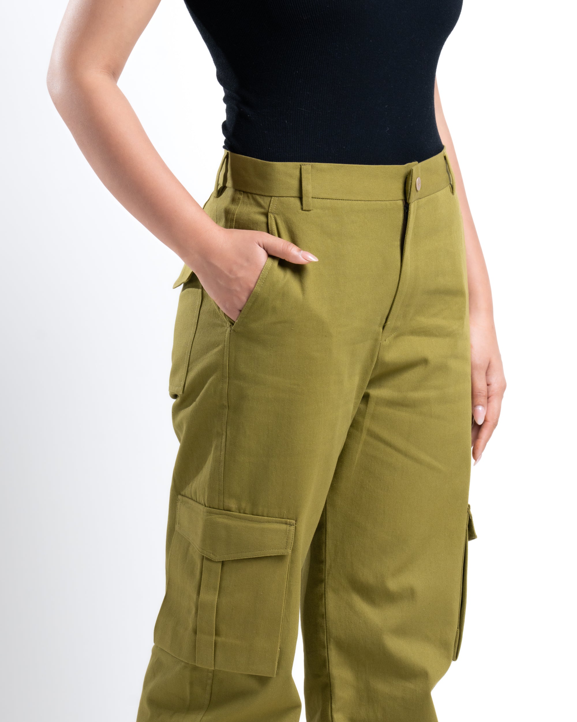 Regular Drift Cargo Moss Green