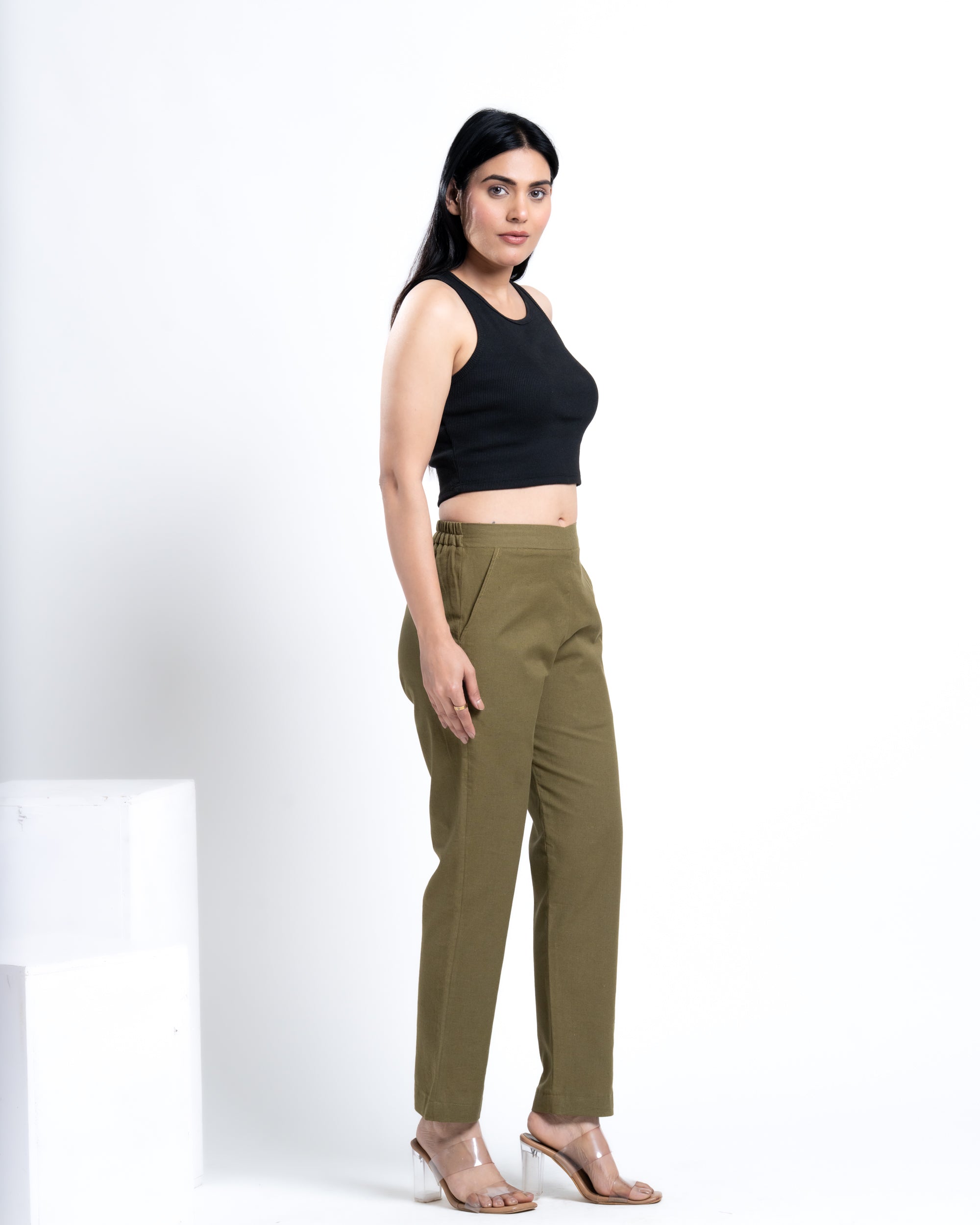 Straight Pant Olive Green