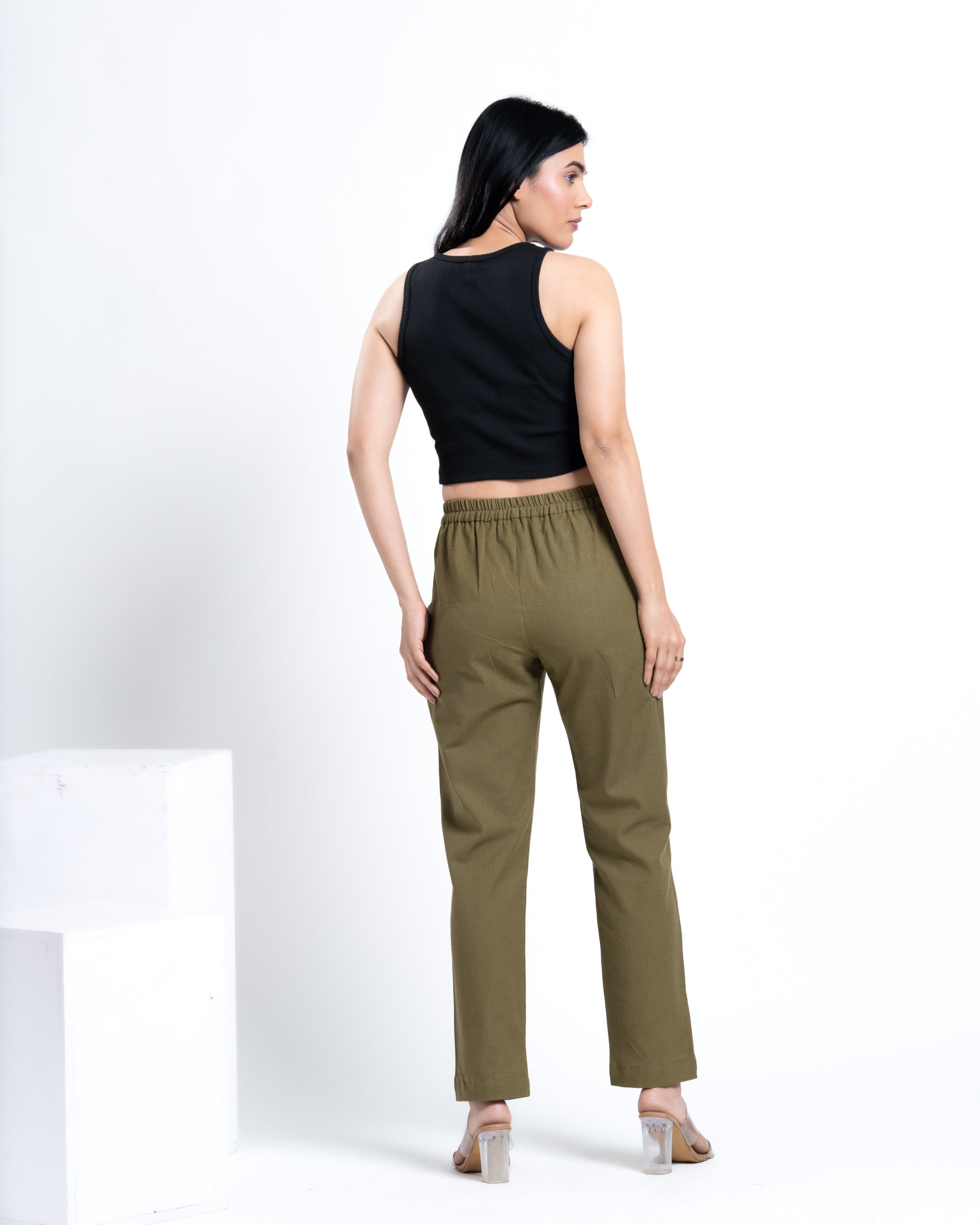 Straight Pant Olive Green