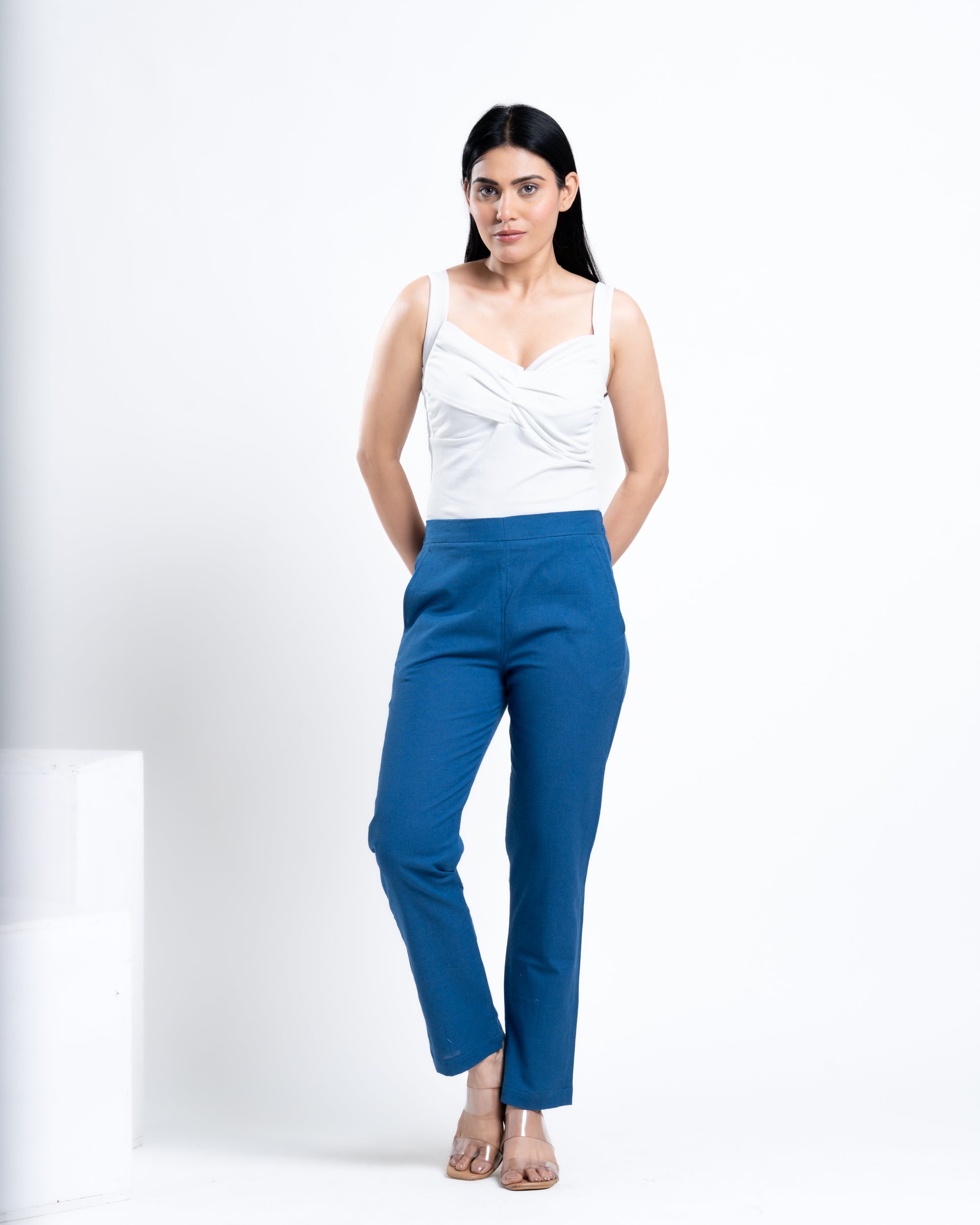 Straight Pant Ocean Blue