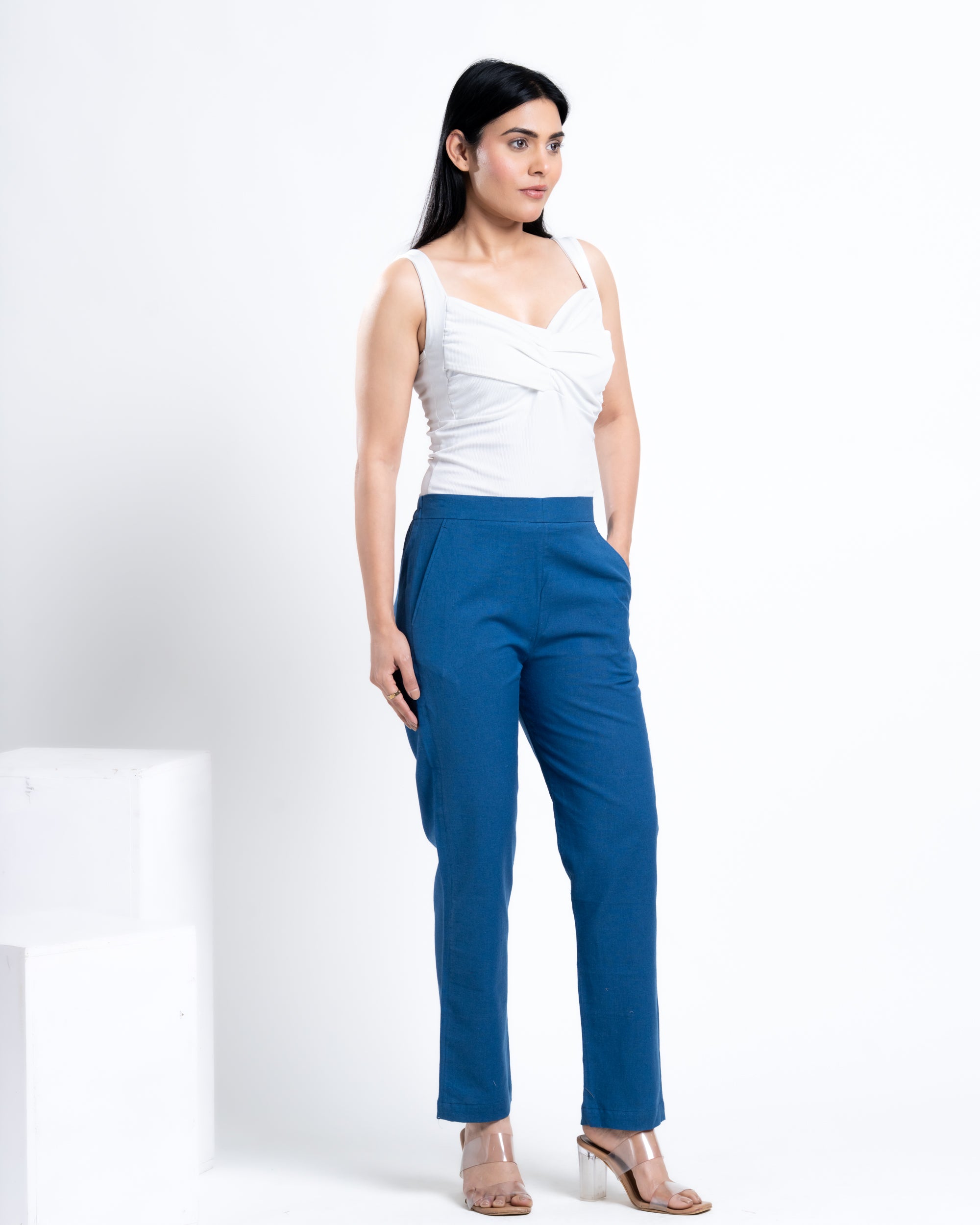 Straight Pant Ocean Blue