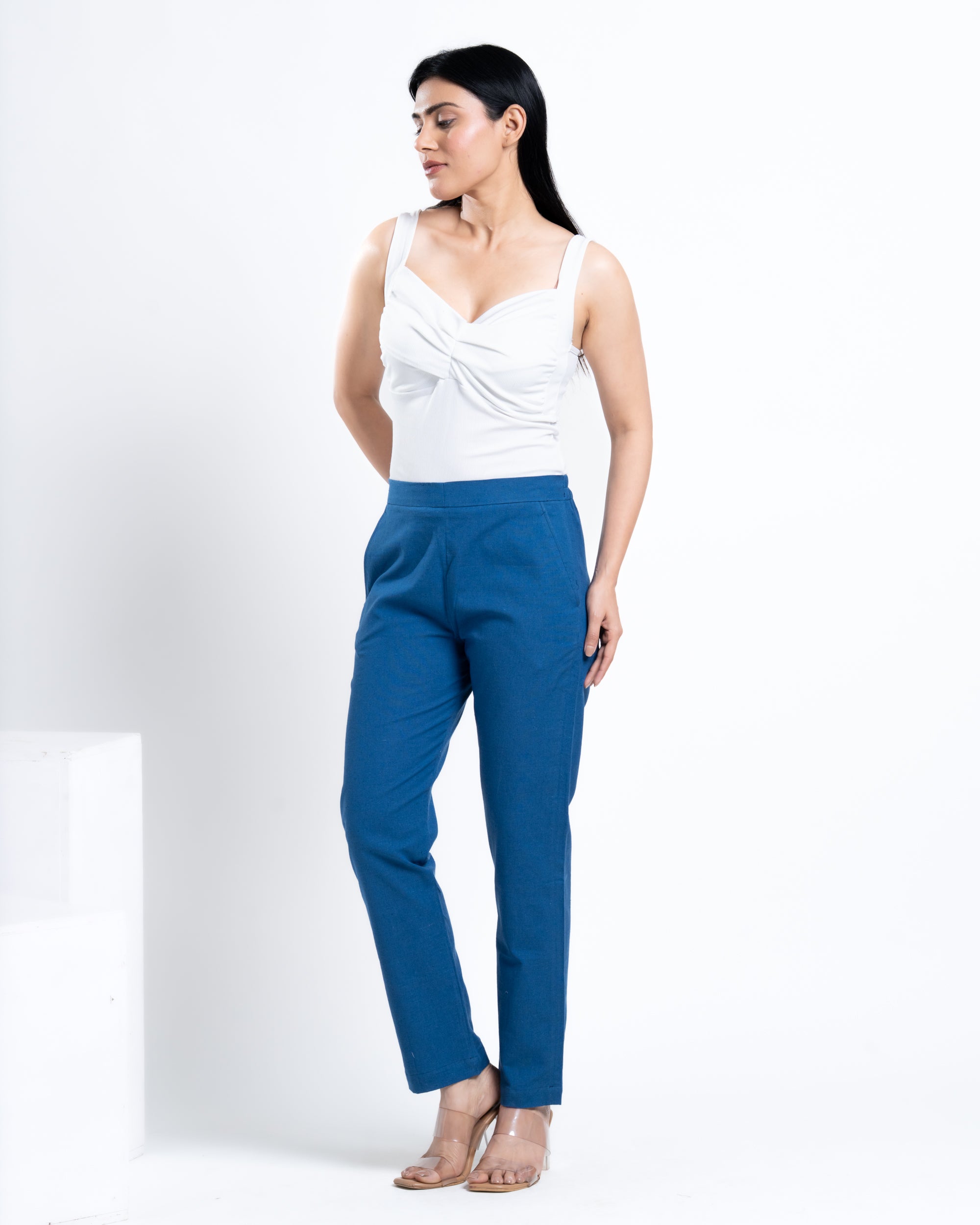 Straight Pant Ocean Blue