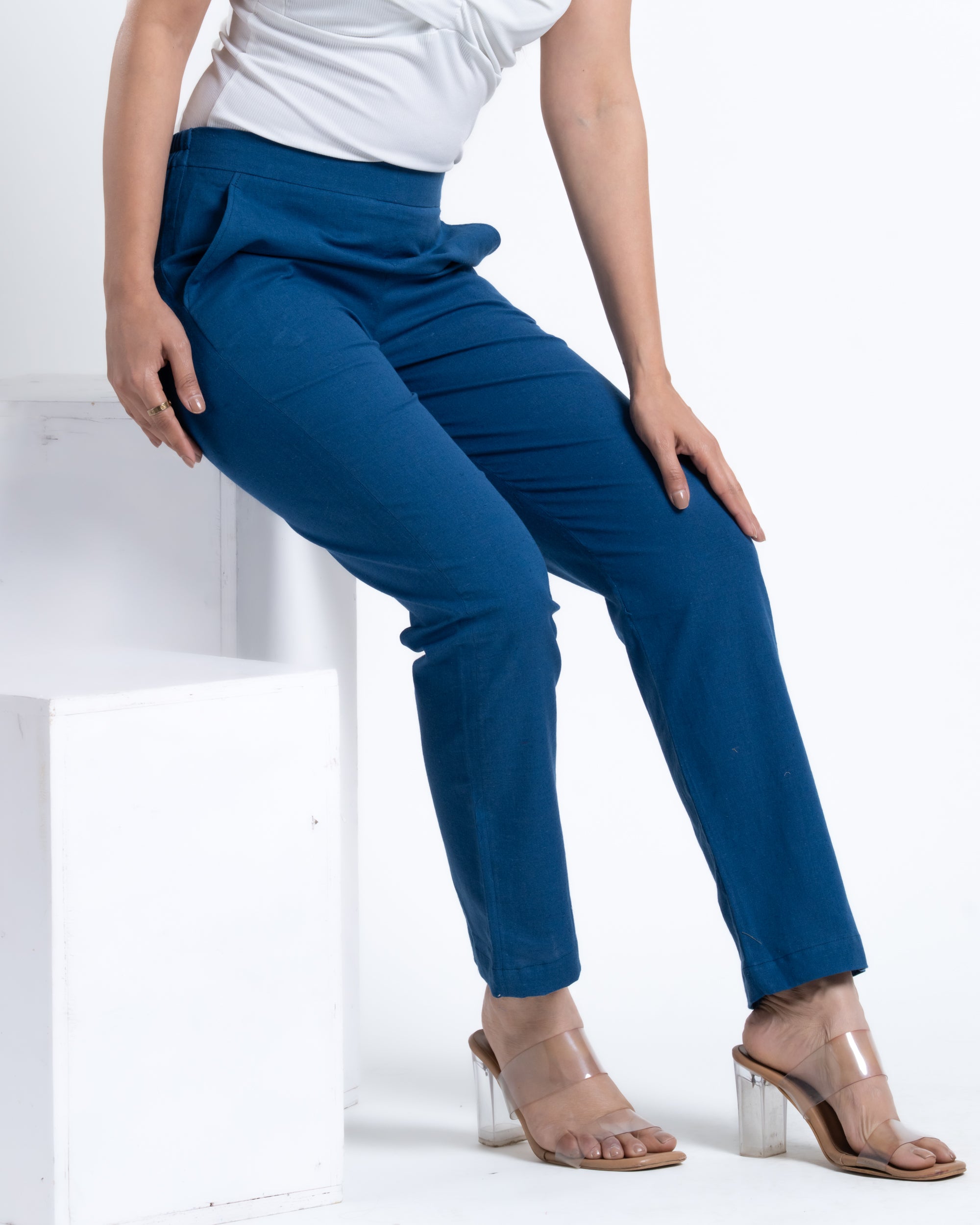 Straight Pant Ocean Blue