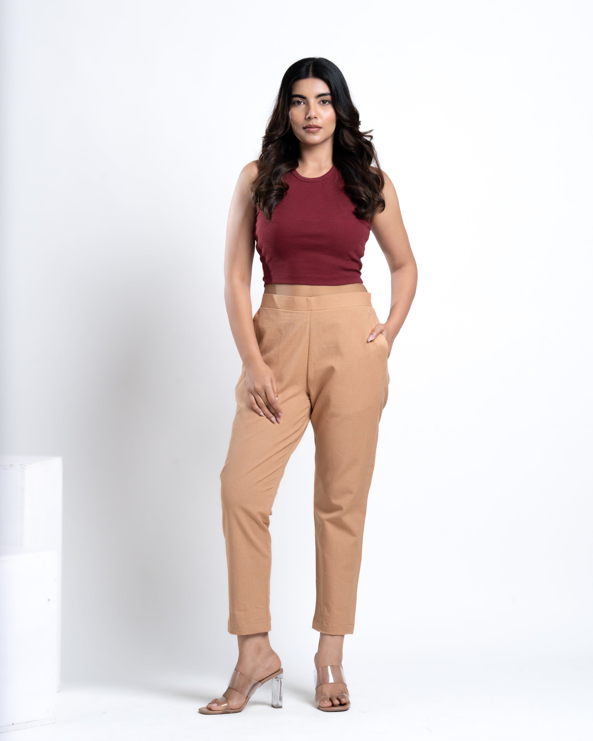 Straight Pant Caramel Brown