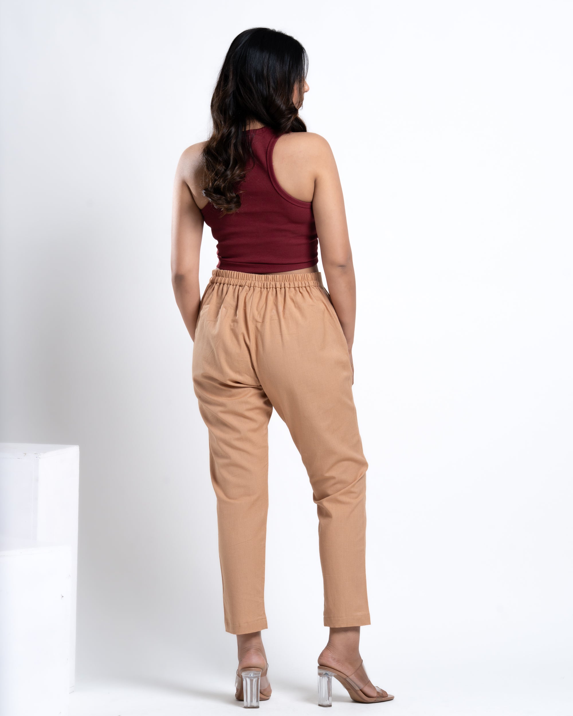 Straight Pant Caramel Brown