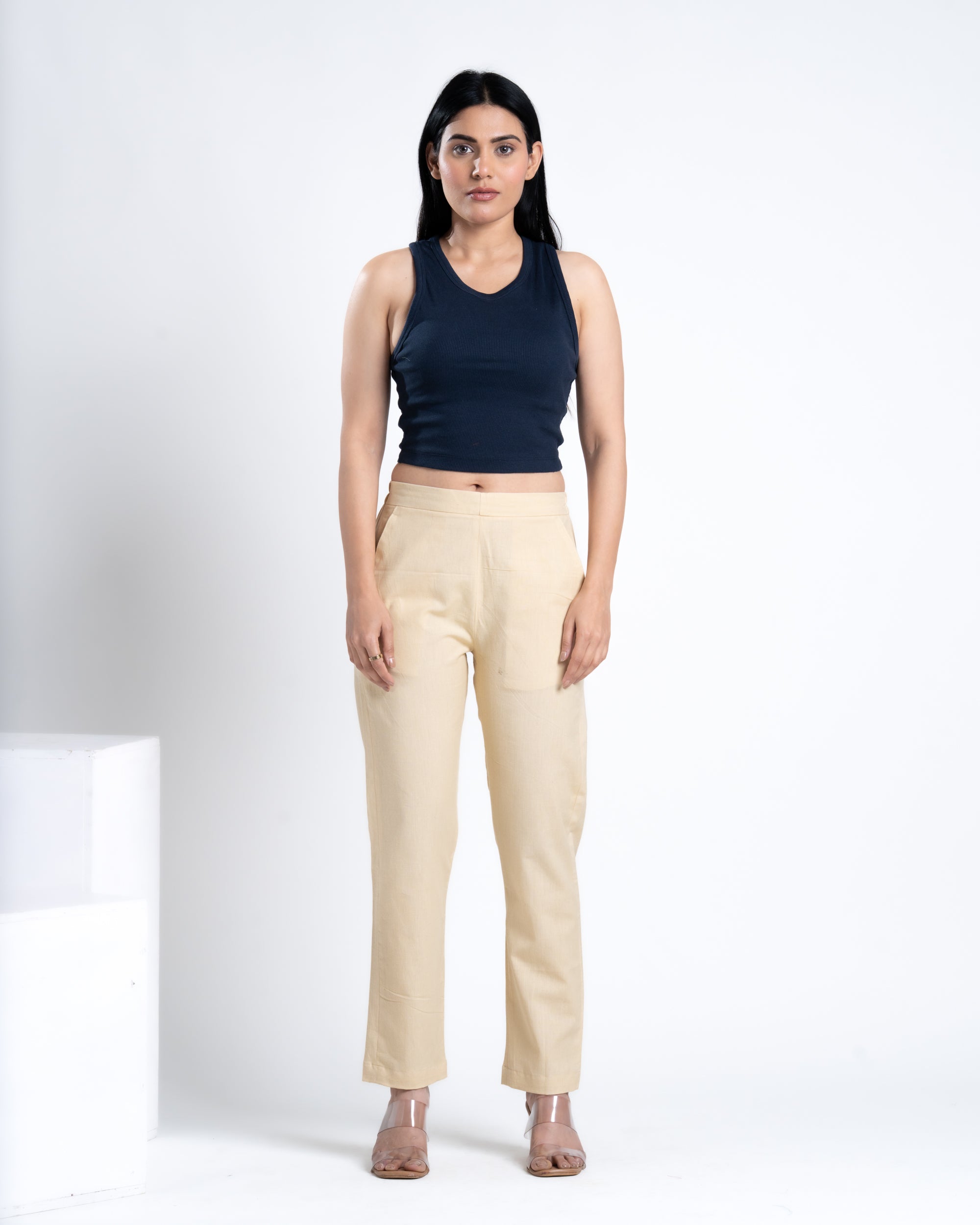 Straight Pant Sand Beige