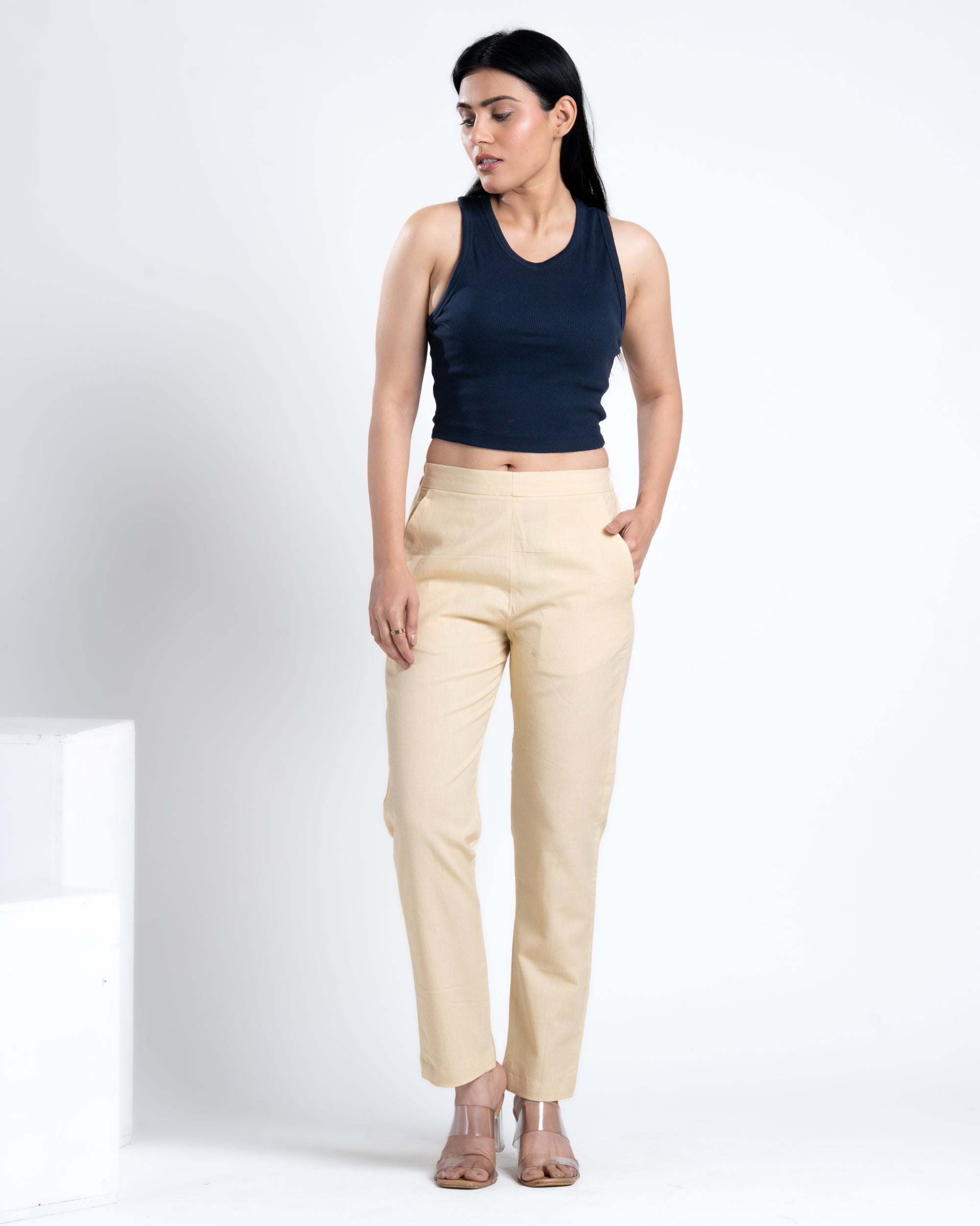 Straight Pant Sand Beige