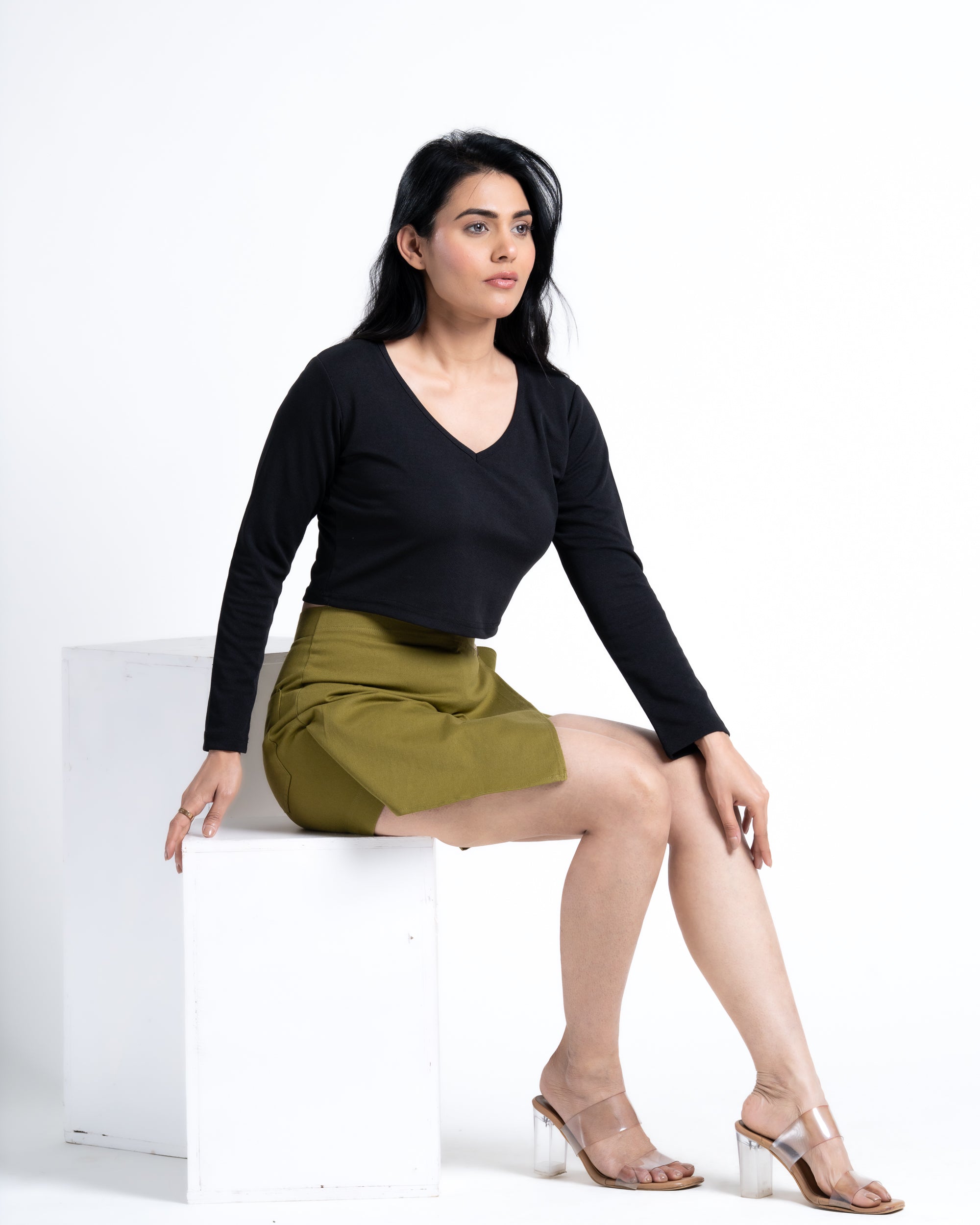 Chic Skort Moss Green