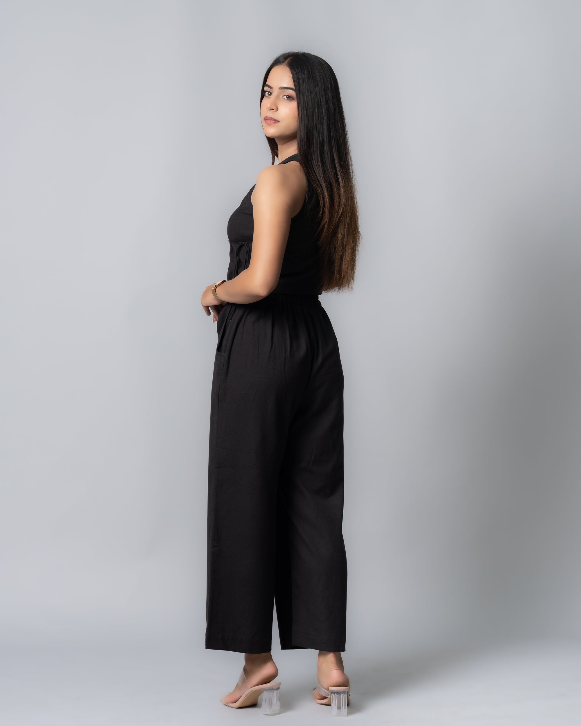 Black Wrap up Co-ord set