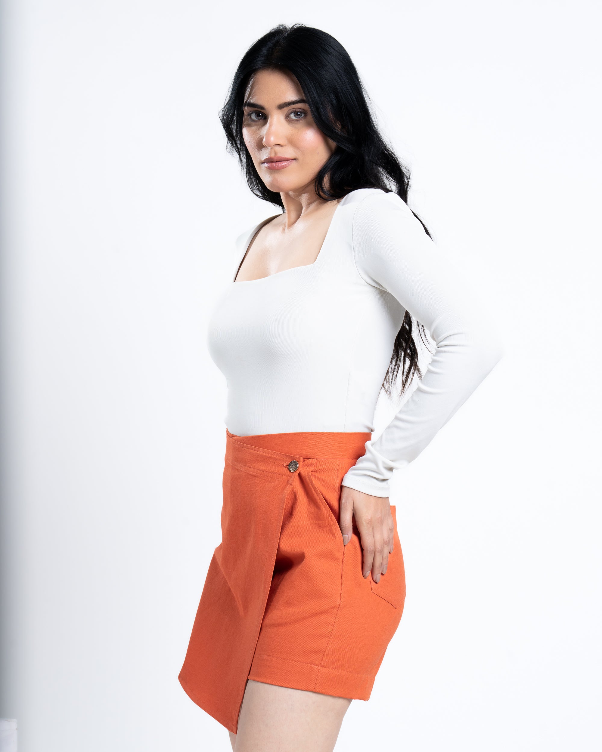 Shop Burnt Orange Chic Skort Today