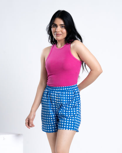 Kaaskala Blue Shorts for Daily Wear