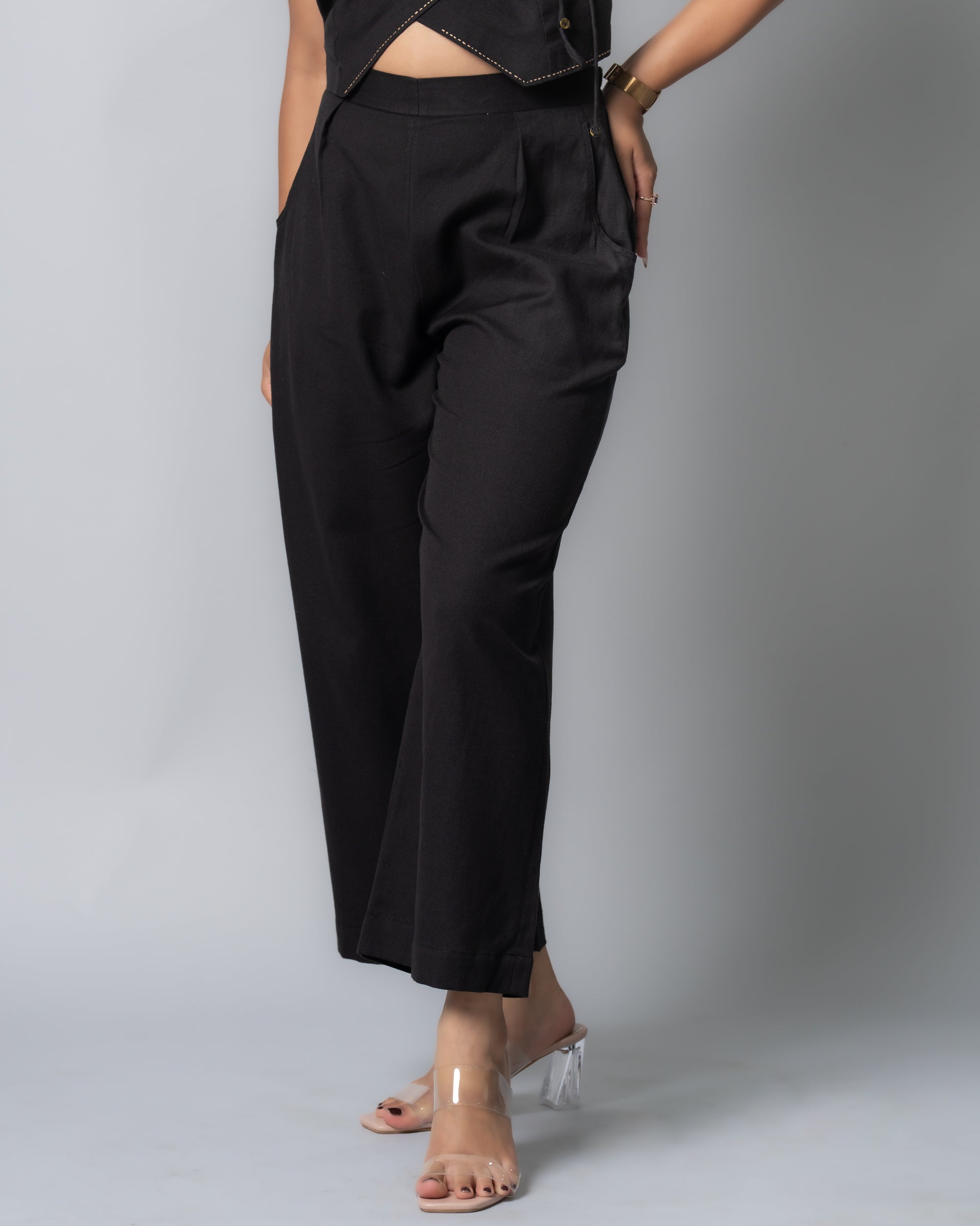 Black Wrap up Co-ord set