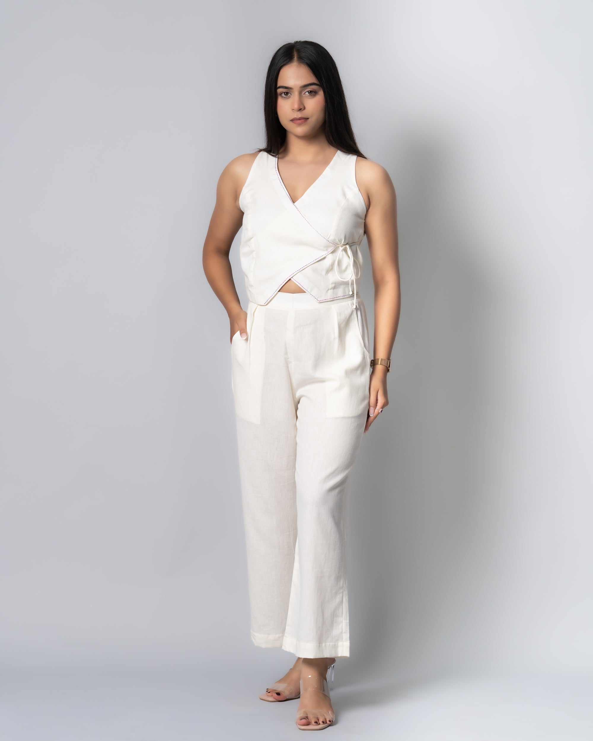 Ivory Wrap up Co-ord set