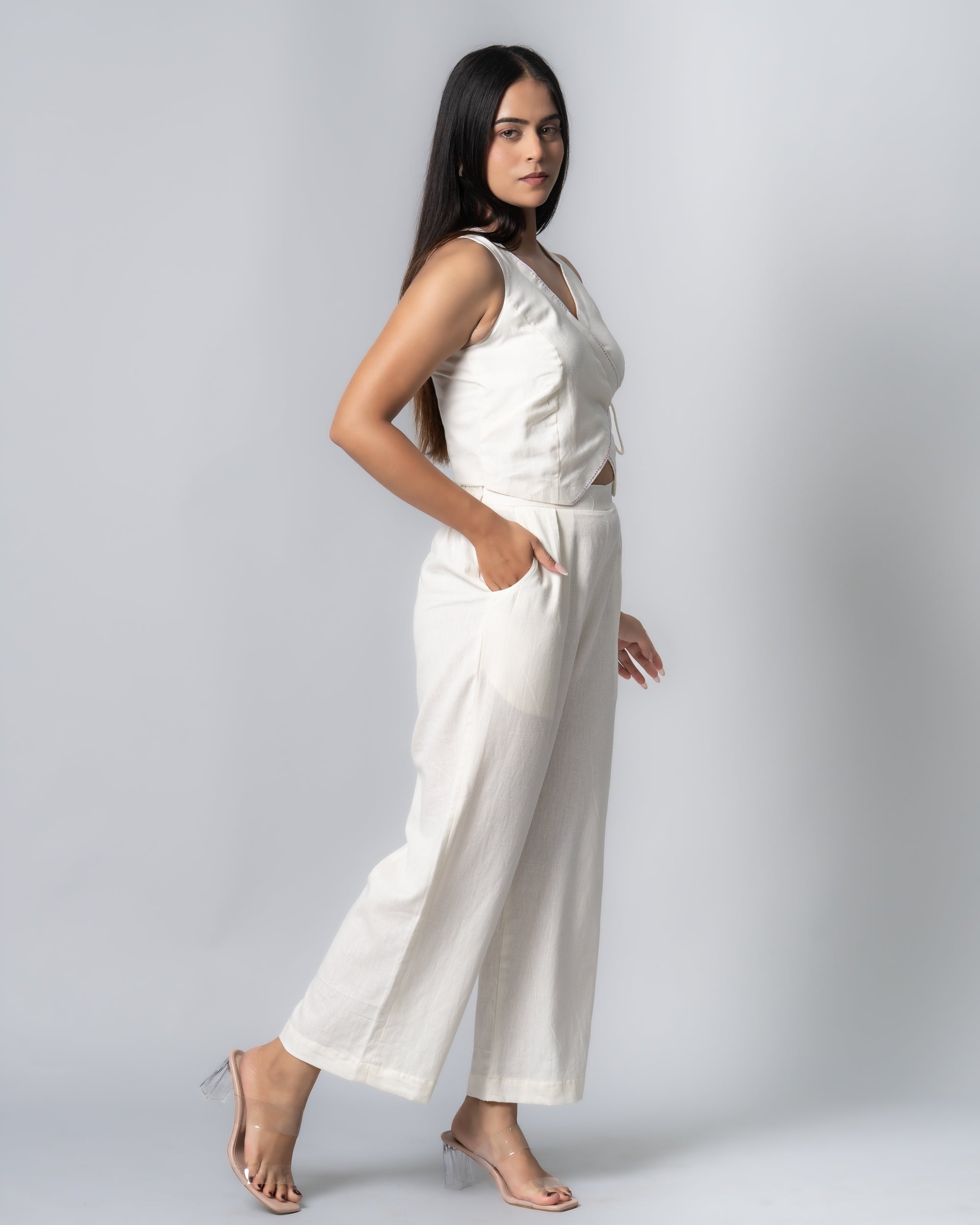 Ivory Wrap up Co-ord set