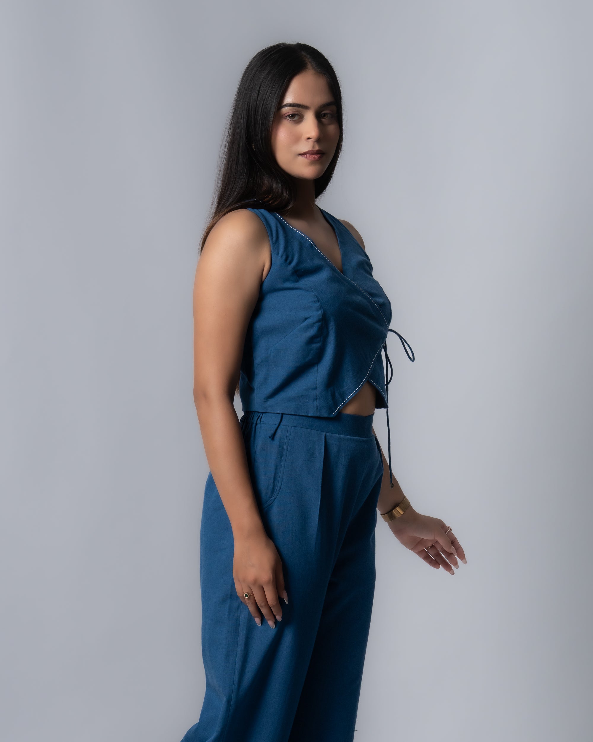 Ocean Blue Wrap up Co-ord set