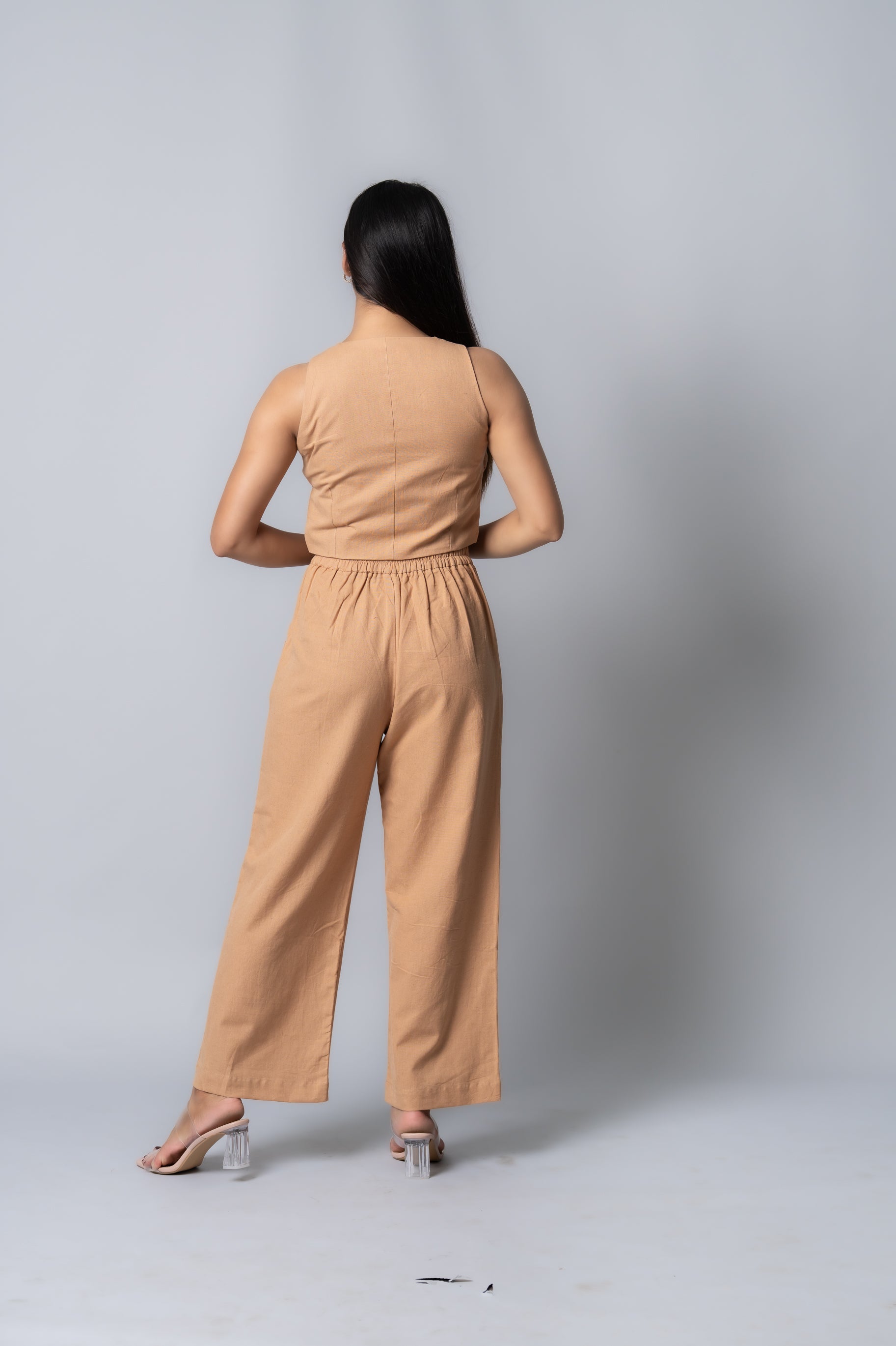 Caramel brown Wrap up Co-ord set