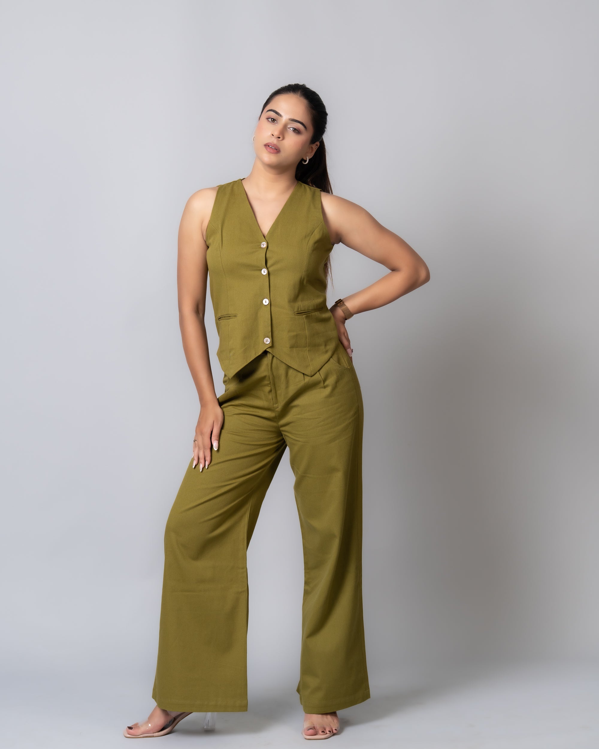 Drill Moss Green Co-ord set