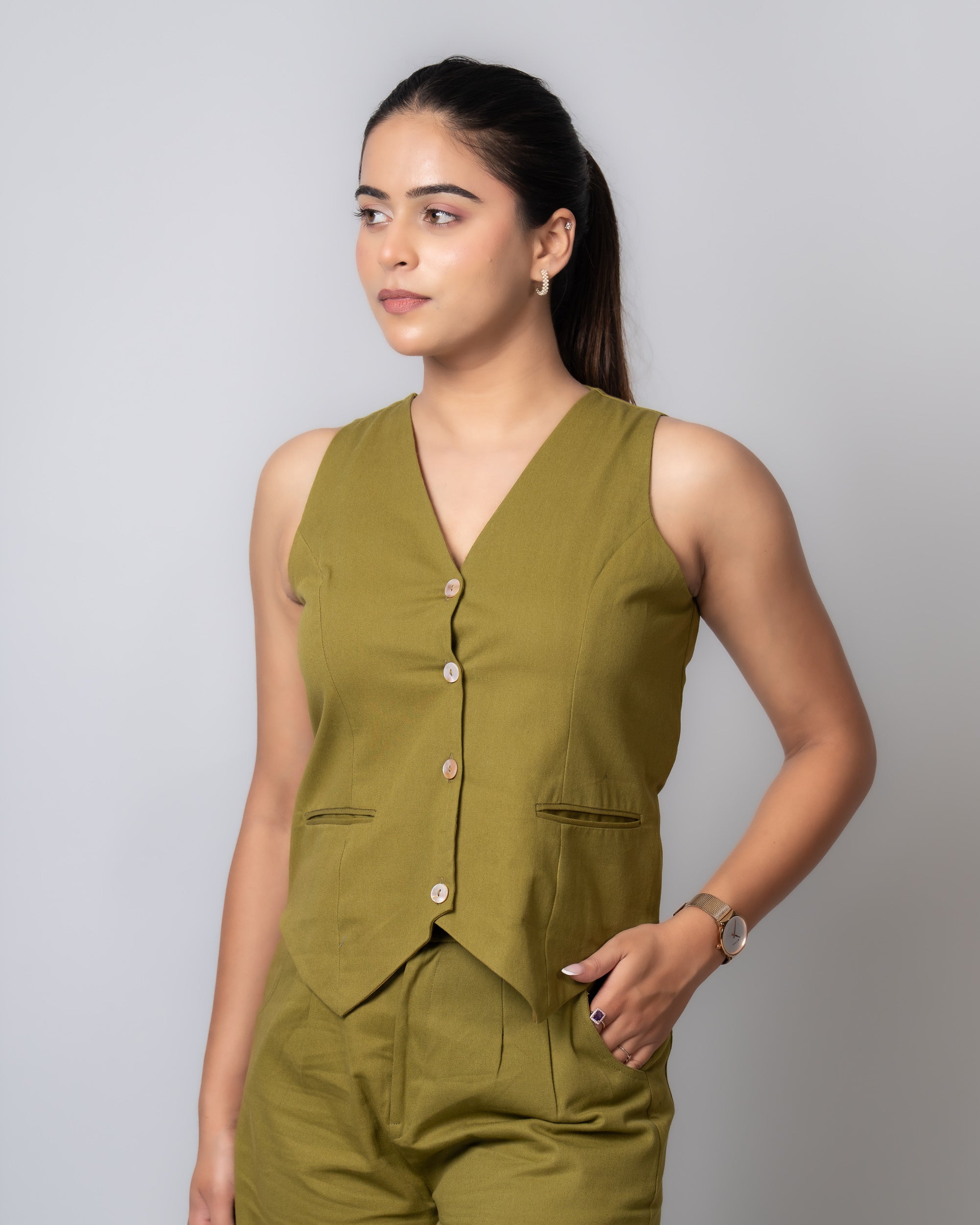 Drill Moss Green Co-ord set