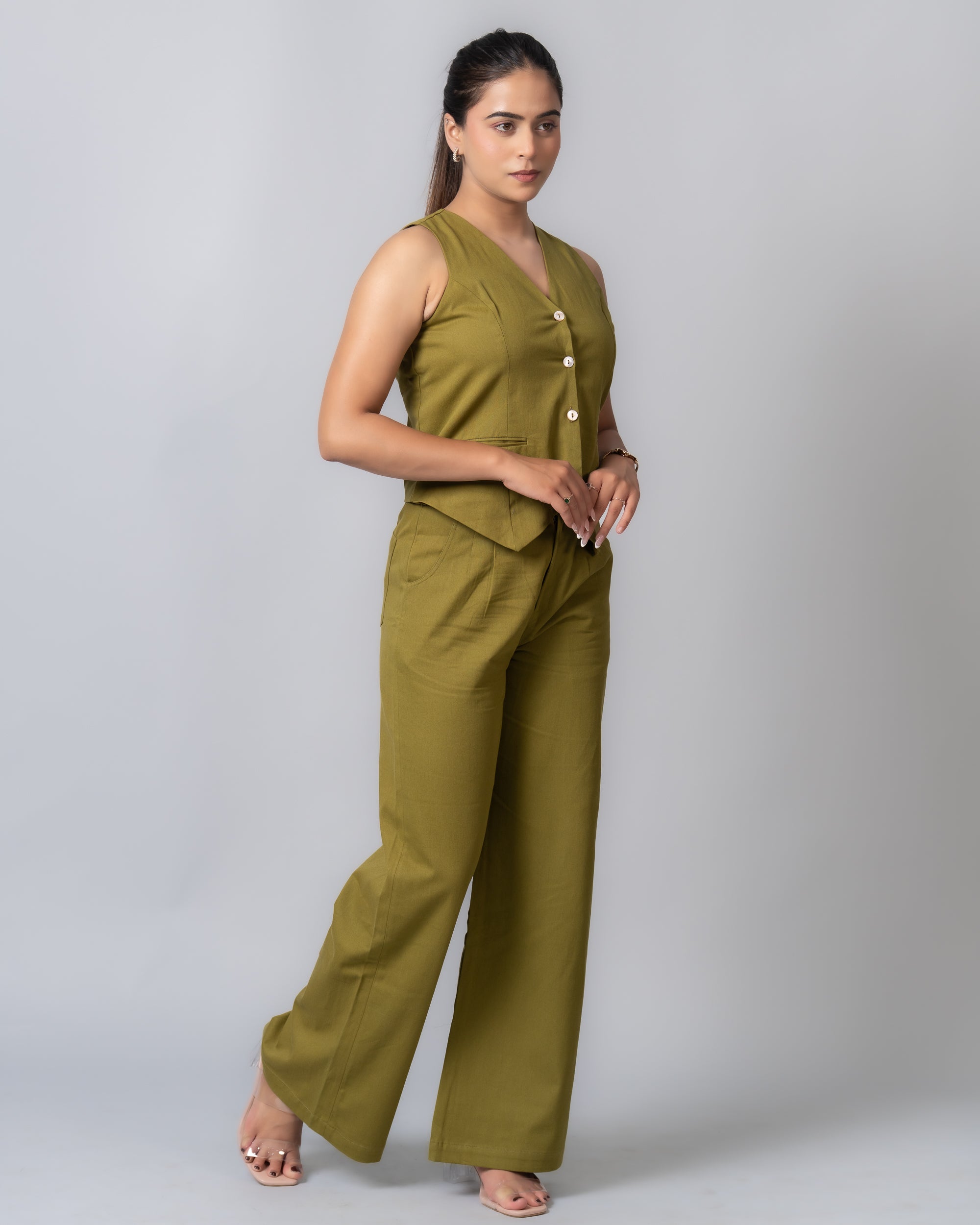 Drill Moss Green Co-ord set