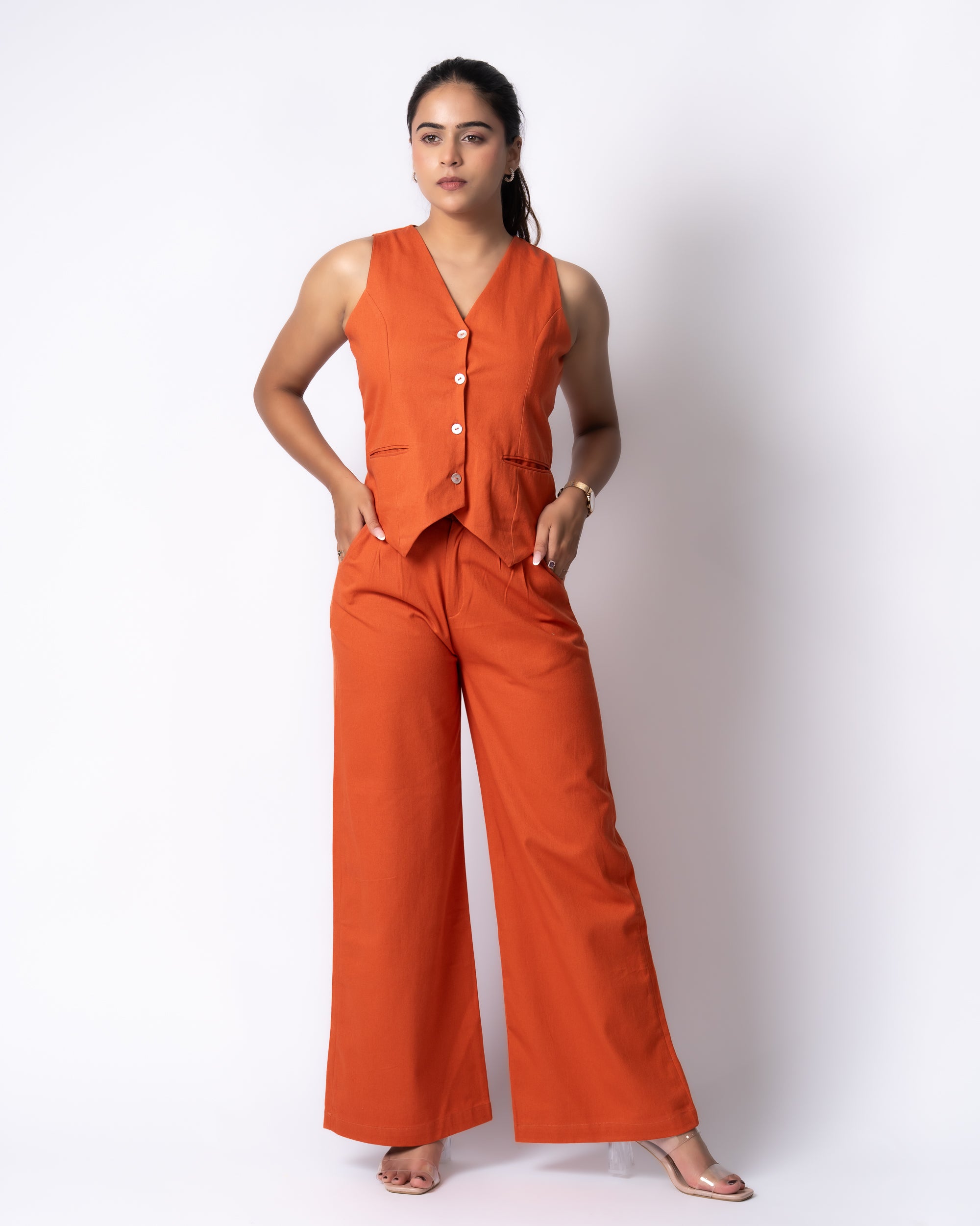 Drill Rust Orange Co-ord set