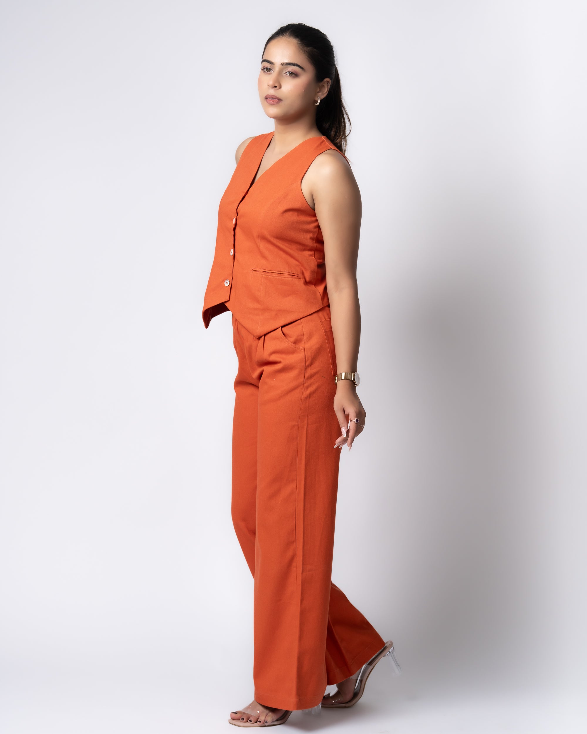 Drill Rust Orange Co-ord set